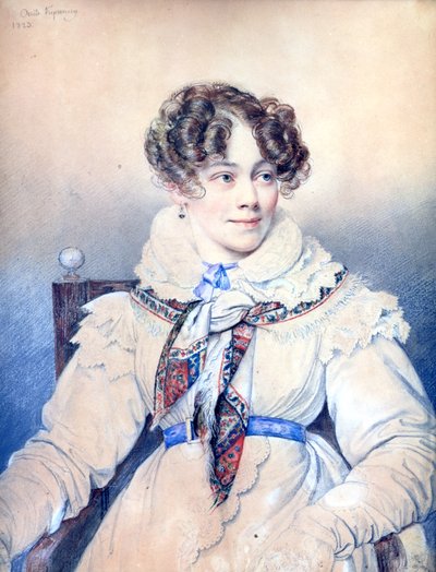 Porträt von Sophie Rostopchine (1799-1874) Gräfin von Segur, 1823 von Orest Adamovich Kiprensky